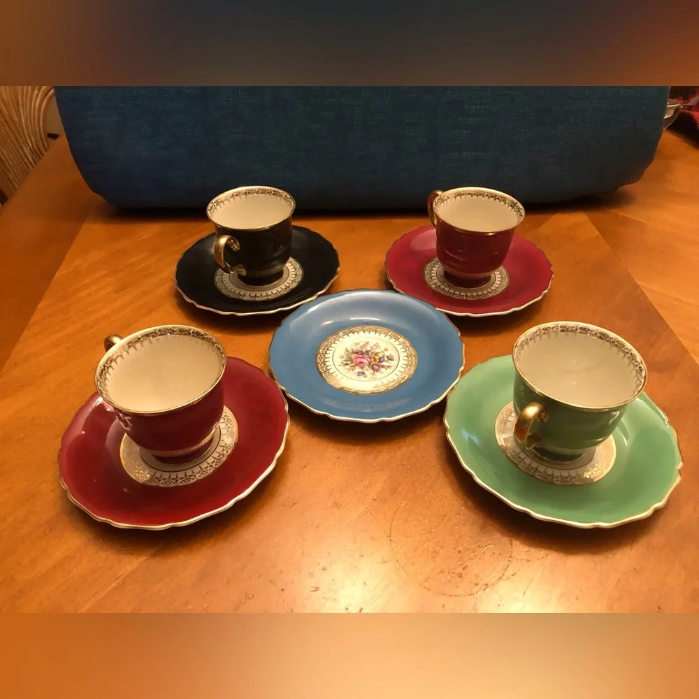 Expresso Multicolor Floral Cup and Saucer Set - Picture 2 of 9